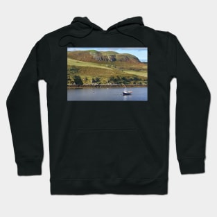 Moored fishing boat near Struan -  Isle of Skye, Scotland Hoodie